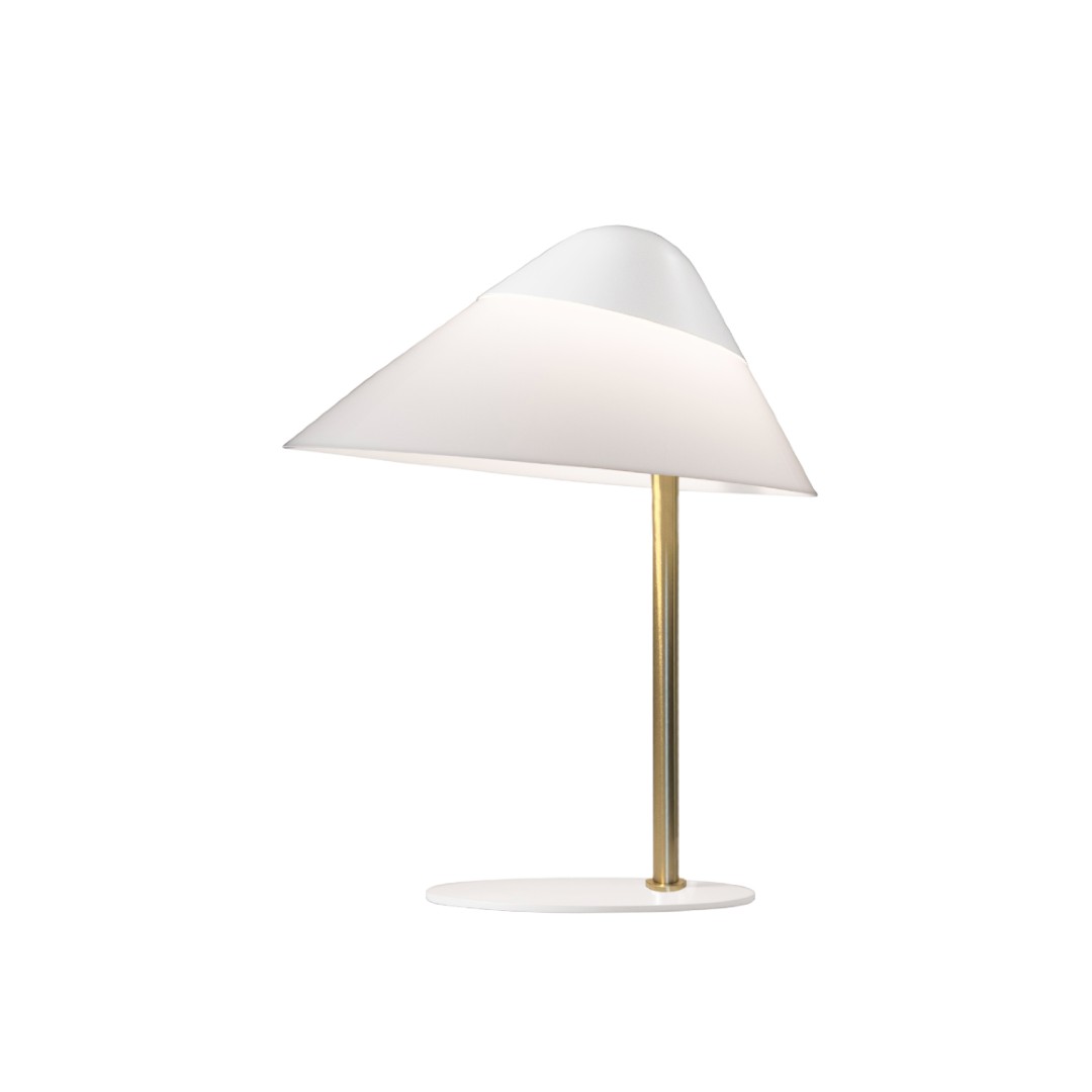 Opala bordlampe designet af Hans J. Wegner - Lysegrå