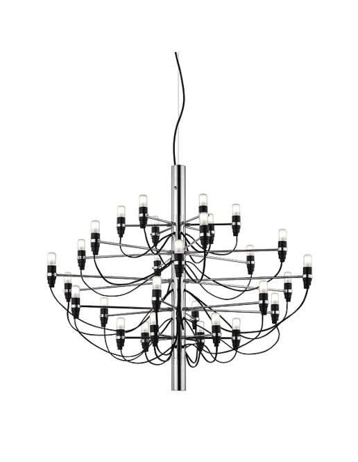 FLOS 2097/30 Lysekrone Krom Glødepære fra FLOS - Lysekroner