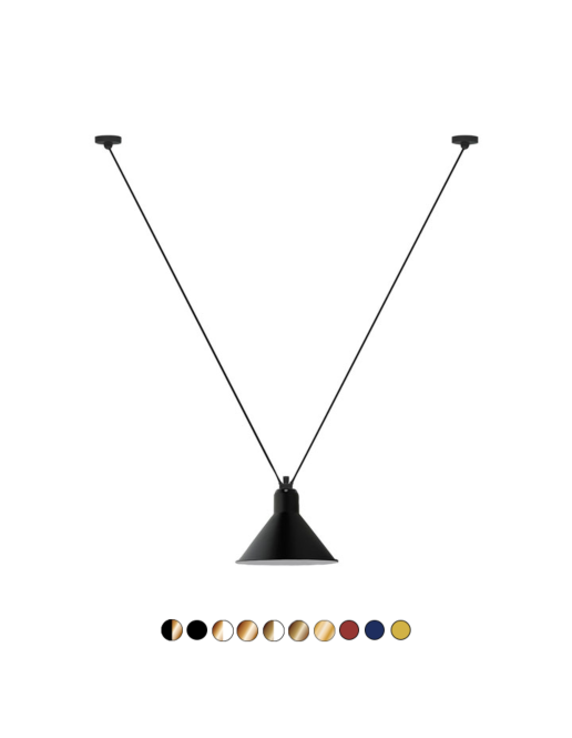 Lampe Gras NO 323 Pendel, Conic - Vælg farve fra DCWéditions - Messing Pendler