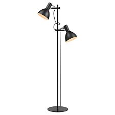 Baltimore 2-armet Gulvlampe Sort