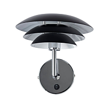 DL20 Væglampe Metal Sort