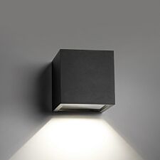Cube Væg LED Down Sort