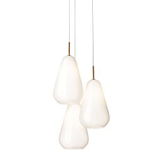 Nuura Anoli 3 Pendelsæt Opal fra Nuura - Messing Pendler