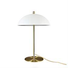 Globus Bordlampe - Beige / Messing