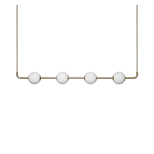 Audrey Linear Pendel Messing / Opalglas