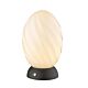 Twist Egg Bordlampe – Opal/Sort