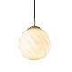 Twist Ball Pendel Ø25 – Opal/Messing fra Halo Design - Messing Pendler
