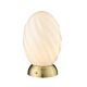 Twist Egg Bordlampe – Opal/Messing