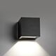 Cube Væg LED Down Sort
