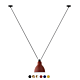 Lampe Gras NO 323 Pendel, XL - Mat rød