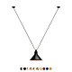 Lampe Gras NO 323 Pendel, Conic - Sort/kobber