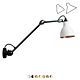 Lampe Gras NO 304 L40 Væglampe - Hvid/Kobber