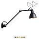 Lampe Gras NO 304 L40 Væglampe - Sort/kobber