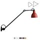 Lampe Gras NO 304 L60 Væglampe - Mat rød