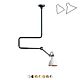 Lampe Gras NO 312 Loftlampe - Hvid/kobber