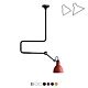 Lampe Gras NO 312 Loftlampe - Mat rød