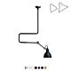 Lampe Gras NO 312 Loftlampe - Mat sort