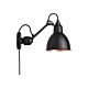 Lampe Gras NO 304 Væglampe m/kabel - Sort/kobber