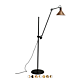 Lampe Gras NO 215 Gulvlampe - Rå kobber/hvid