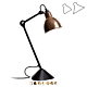 Lampe Gras NO 205 Bordlampe - Rå kobber/Hvid