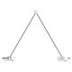 Sento LED Soffitto Due Blank Hvid/Krom  