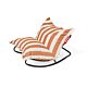 Fatboy Rock 'n Roll & Original Outdoor Sækkestol - Stripe Orange Creme