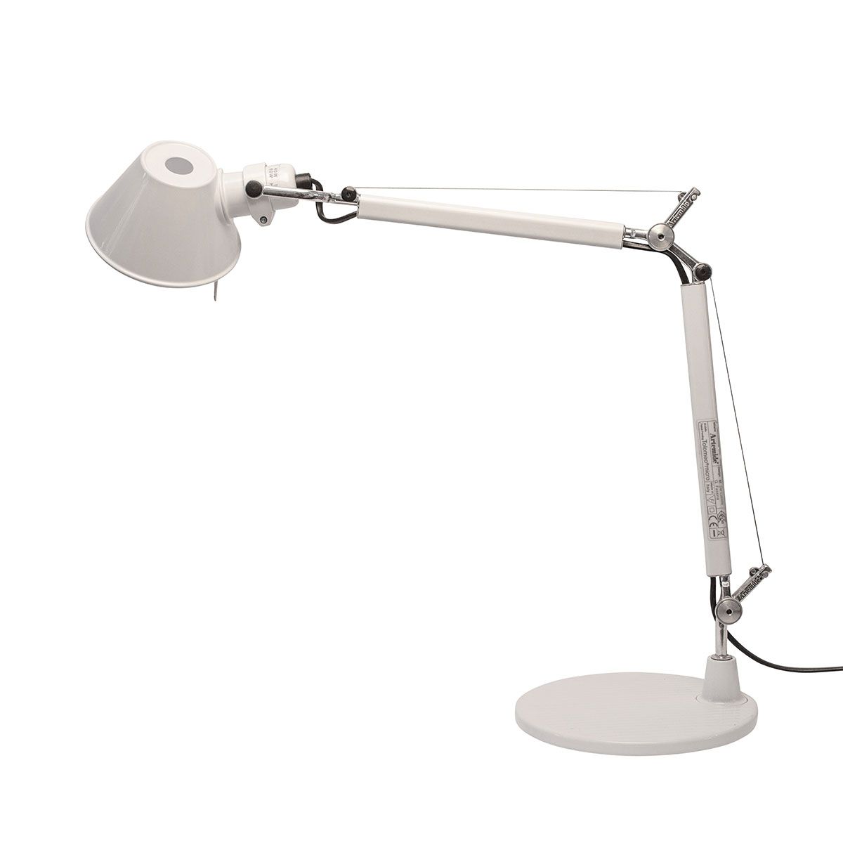 Tolomeo Micro bordlampe fra Artemide stilet, klassisk hvid