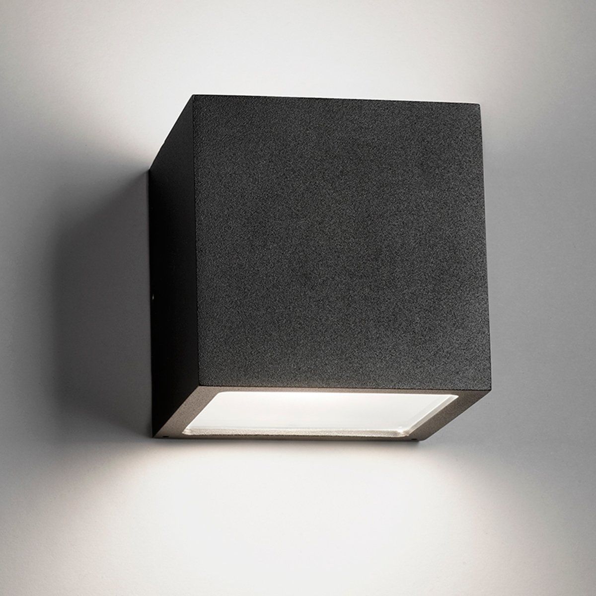 brevpapir Vores firma afregning Light Point Cube i sort - LED udgave med lys op og ned