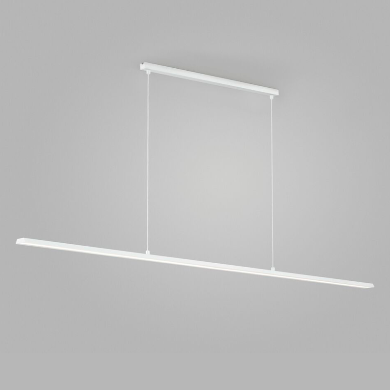 højttaler formel Nerve Light Point Slim langbordspendel 180 cm i Hvid