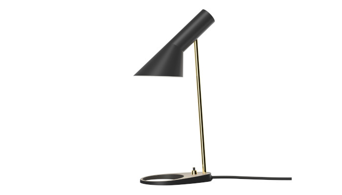 AJ Bordlampe Mini i Sort og Messing