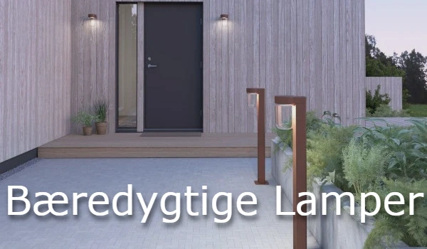 B&aelig;redygtige lamper til indretningen