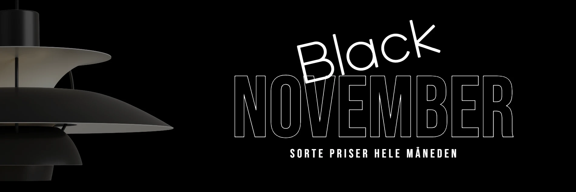 Kom til Black November hos Jensen Company og spar stort p&aring; PH-lamper fra Louis Poulsen