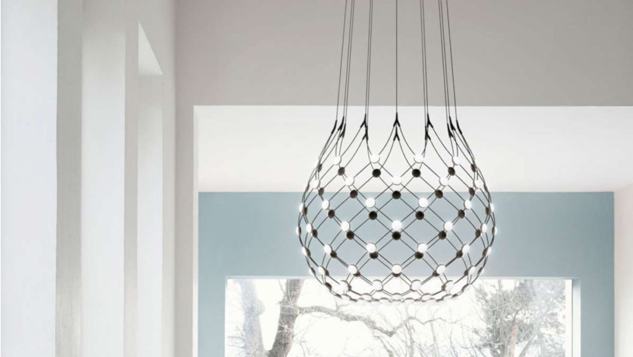 luceplan mesh lysekrone