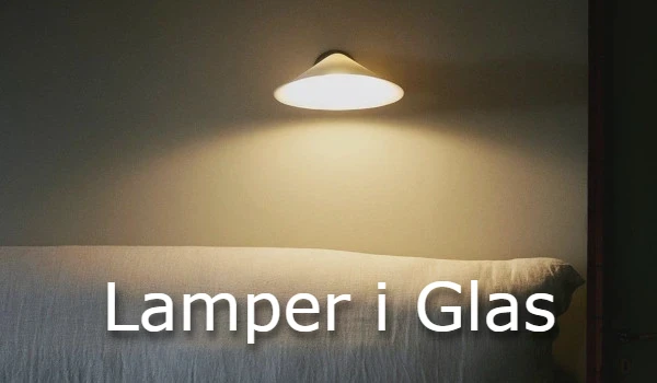 Lamper i glas 