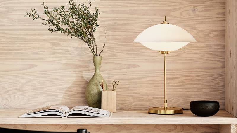 Musling bordlampe