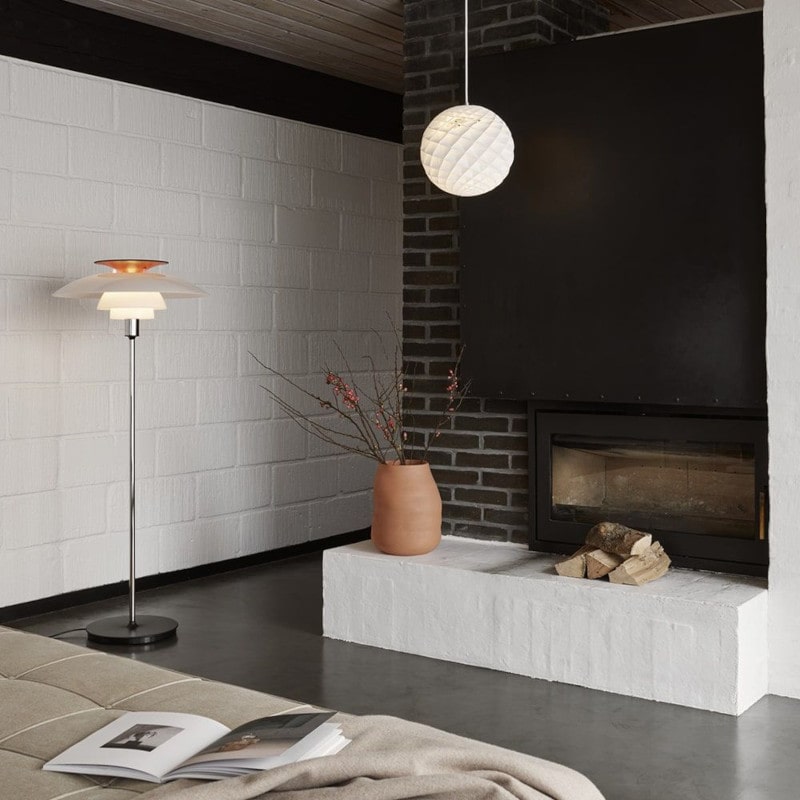 PH 80 gulvlampe fra Louis Poulsen med klassisk og tidl&oslash;st design