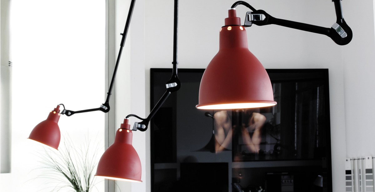 Arkitektloftlamper fra Lampe Gras-serien med justerbart design